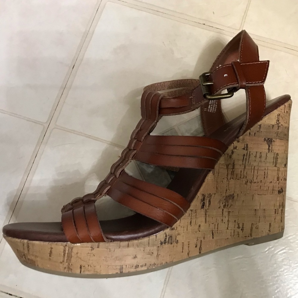 Strapped Wedge Sandals